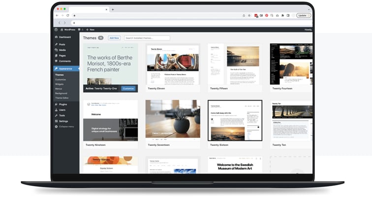 Wordpress website template