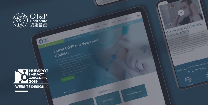 OT&P Healthcare hubspot award 2019